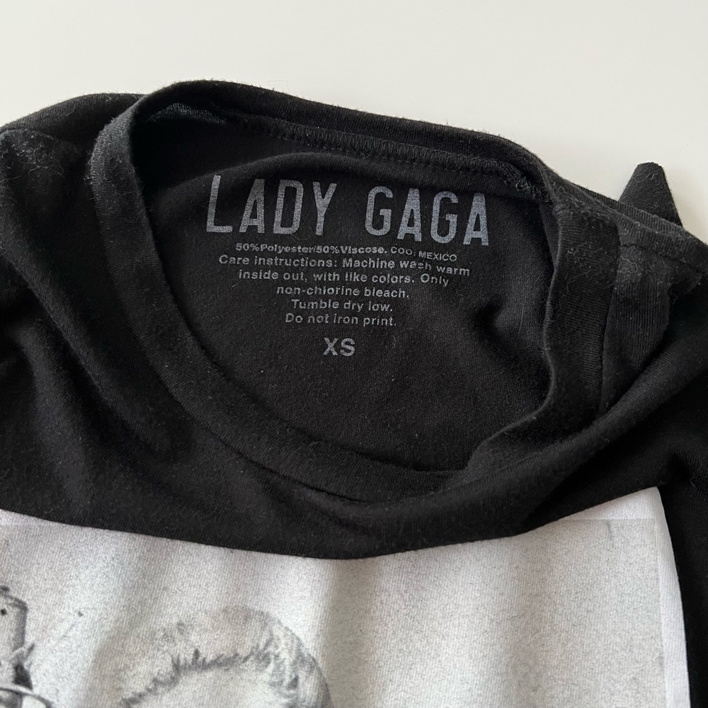 Lady Gaga Joanne Muscle Tank Top, Black, XS - Picture 3 of 6